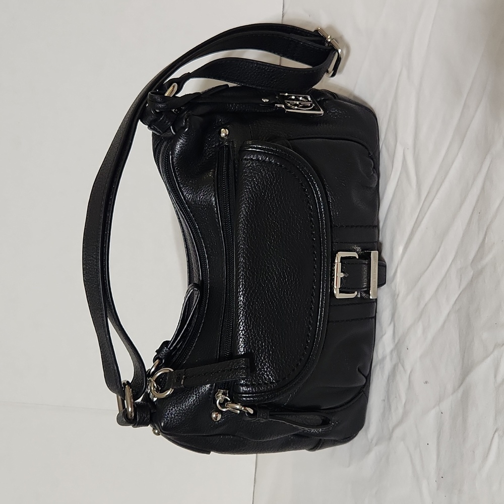 Giani Bernini Black Pebble Leather Purse